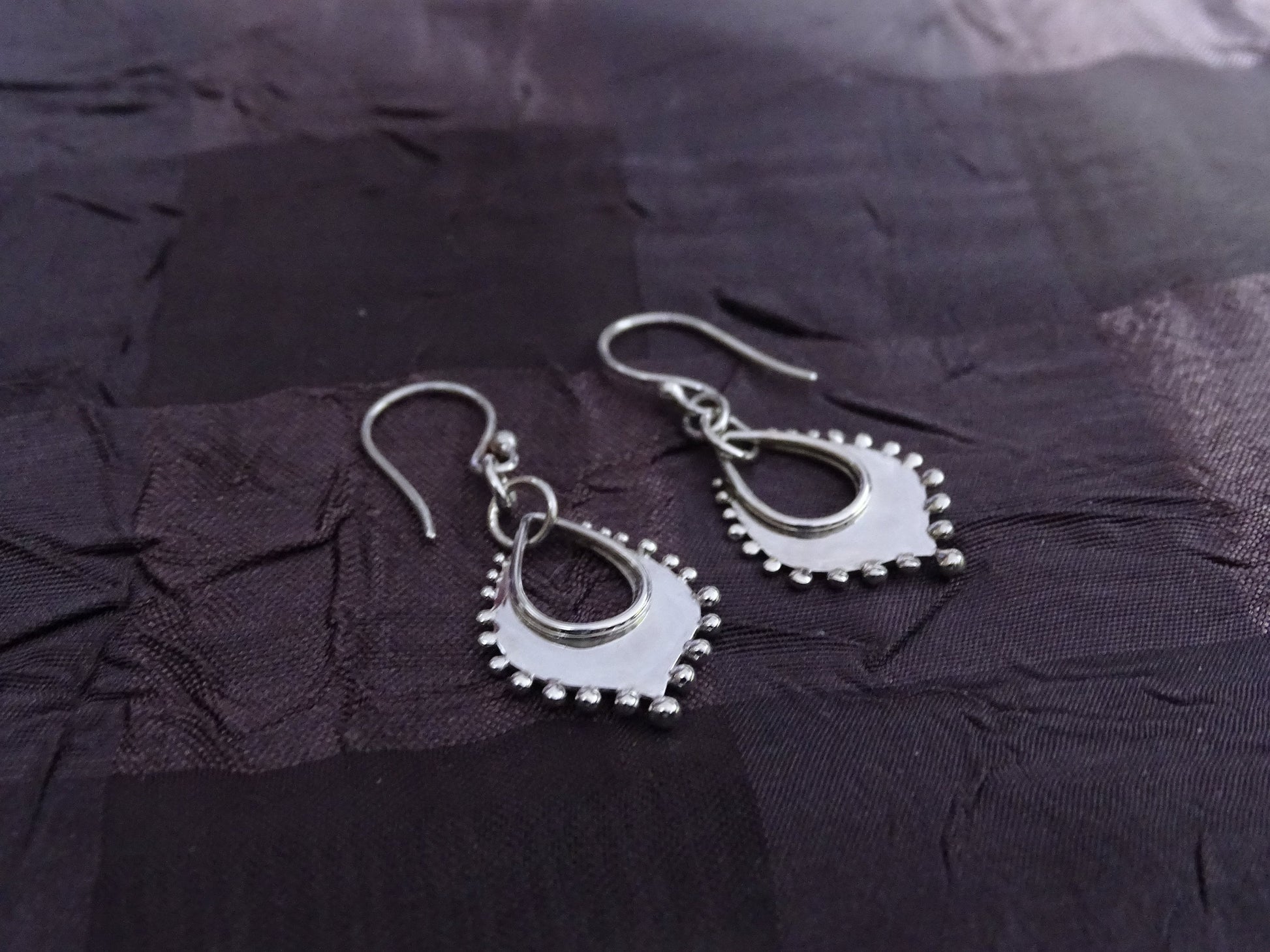 Sterling silver dangle earrings