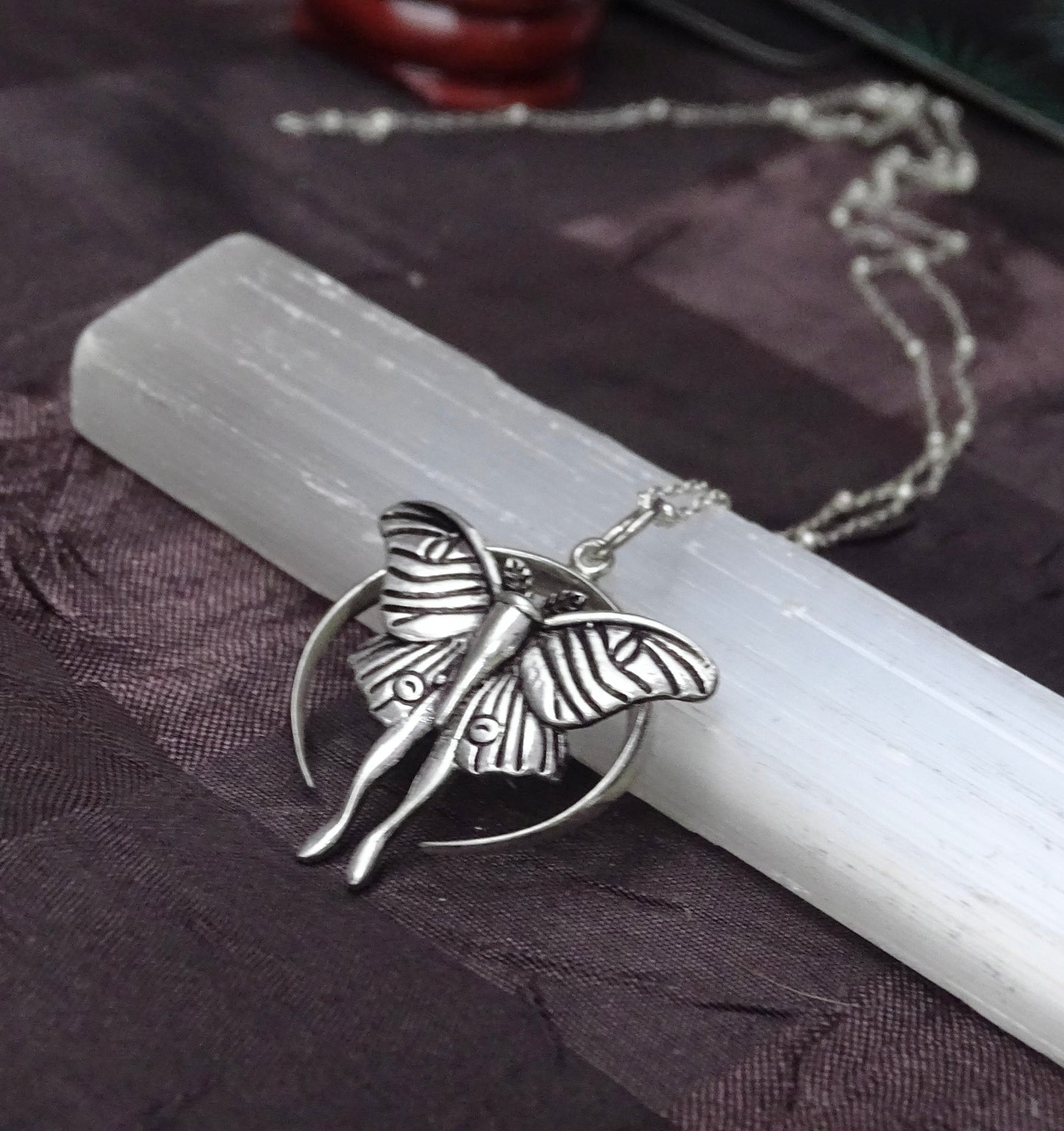 Luna Moth Necklace