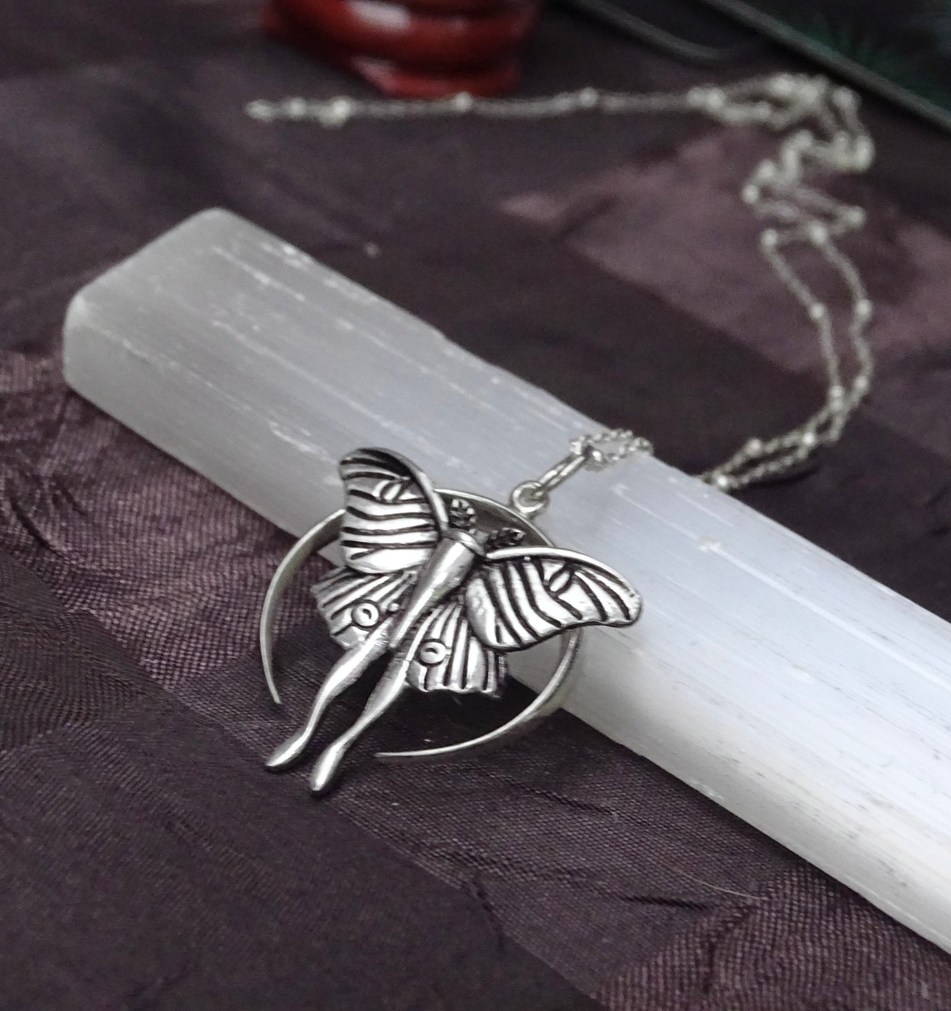 Luna Moth Necklace