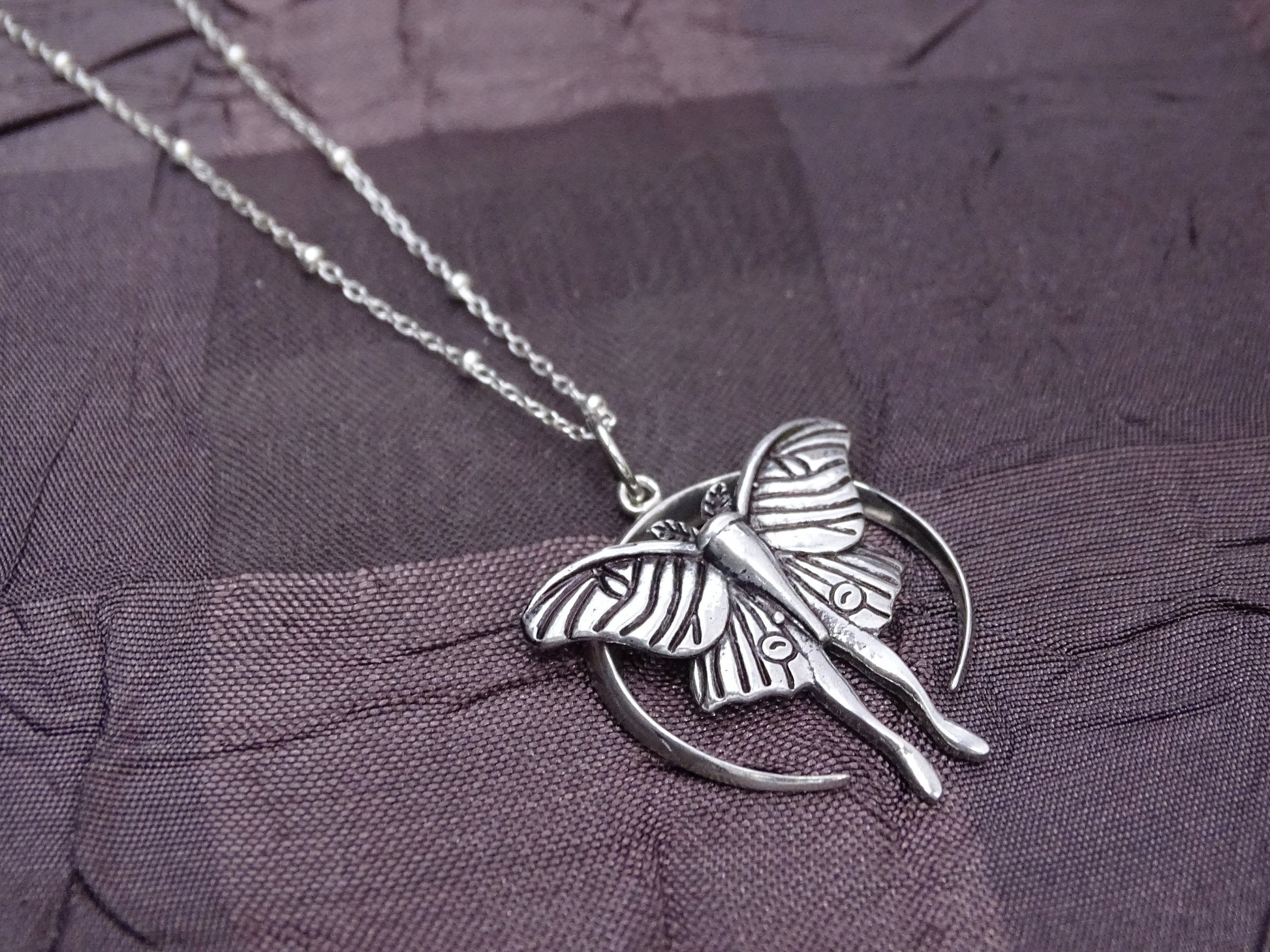 Luna Moth Necklace