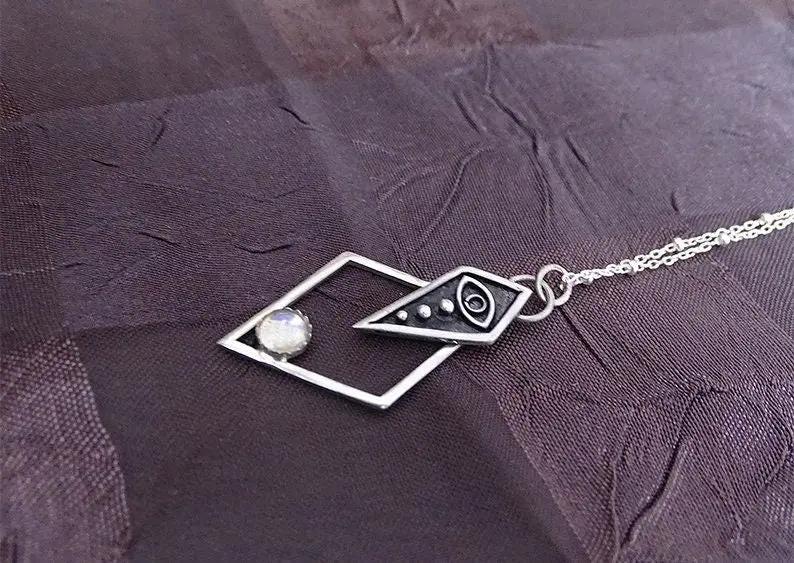 Sterling Silver evil Eye Pendant