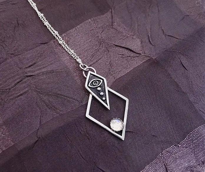 Sterling Silver evil Eye Pendant