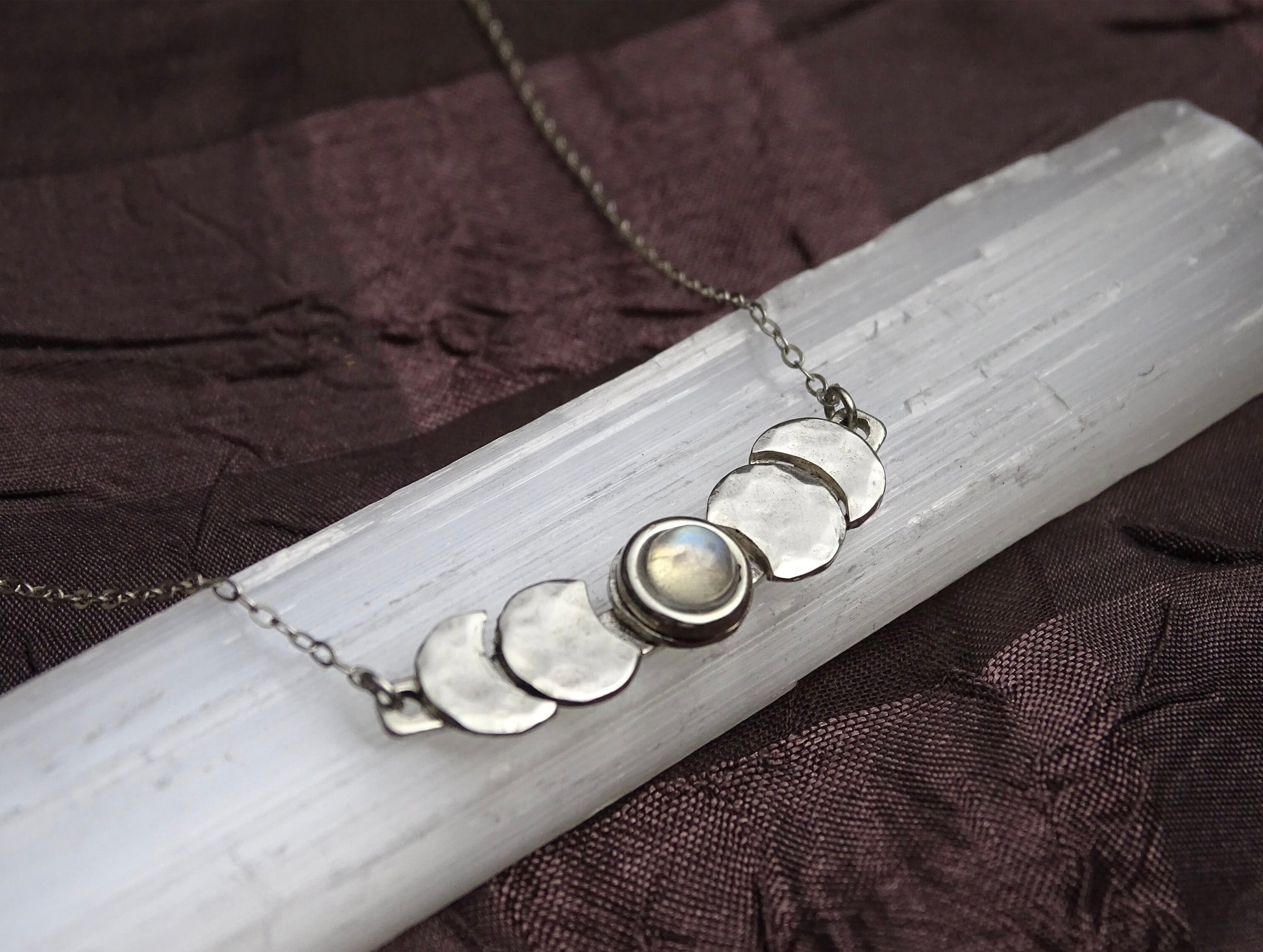 Sterling Silver Moon Phase necklace