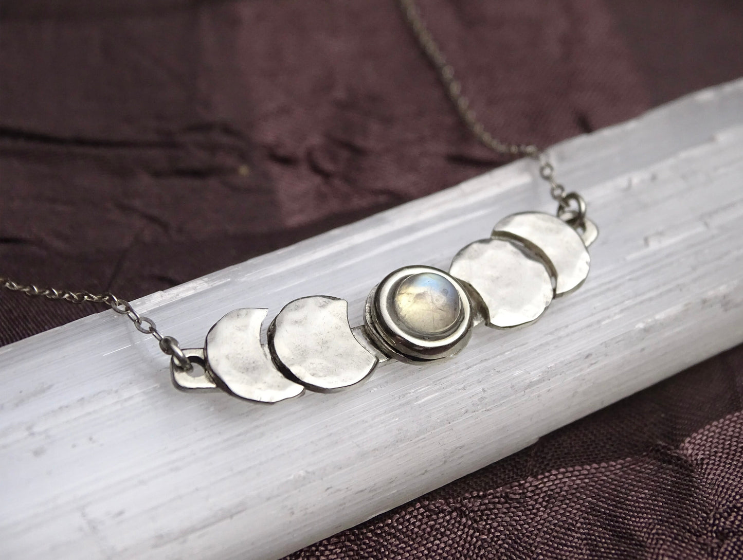 Sterling Silver Moon Phase necklace