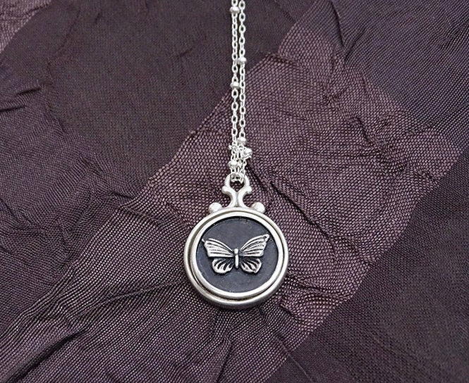 Sterling silver Butterfly pendant
