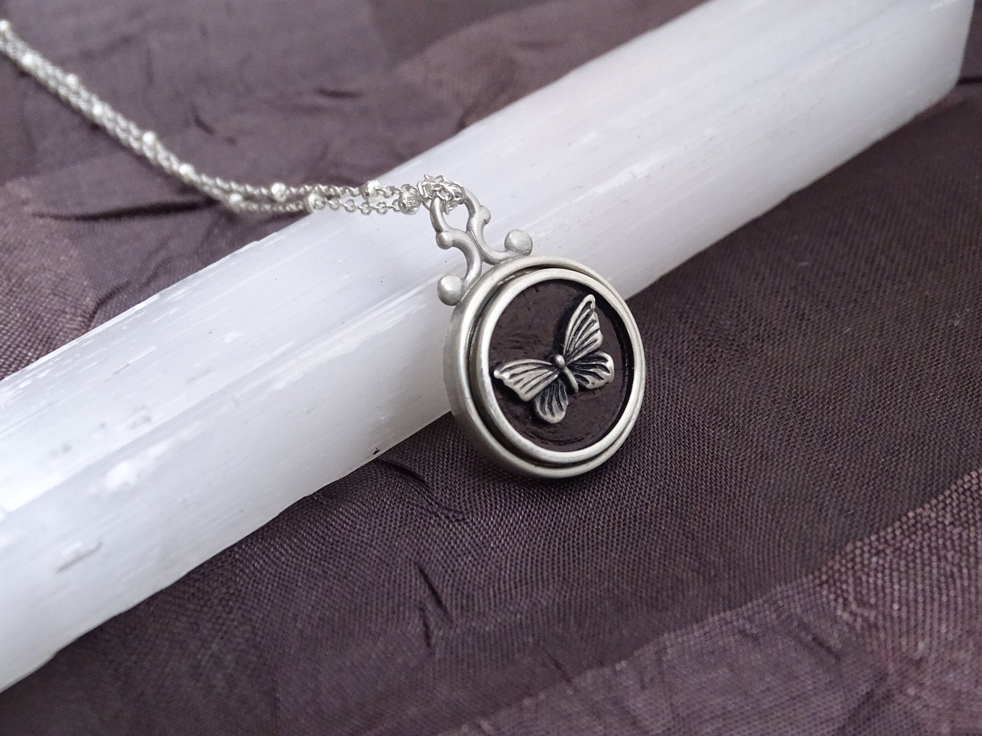 Sterling silver Butterfly pendant