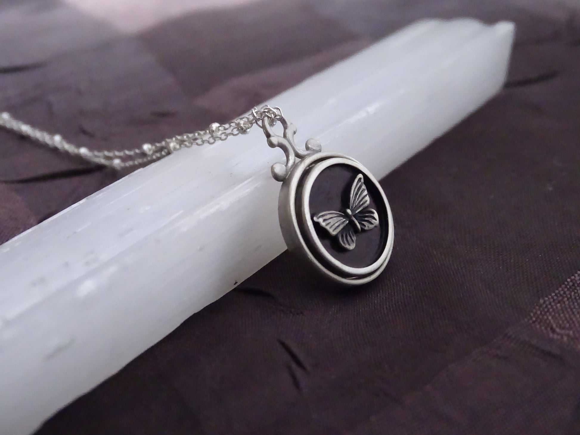 Sterling silver Butterfly pendant