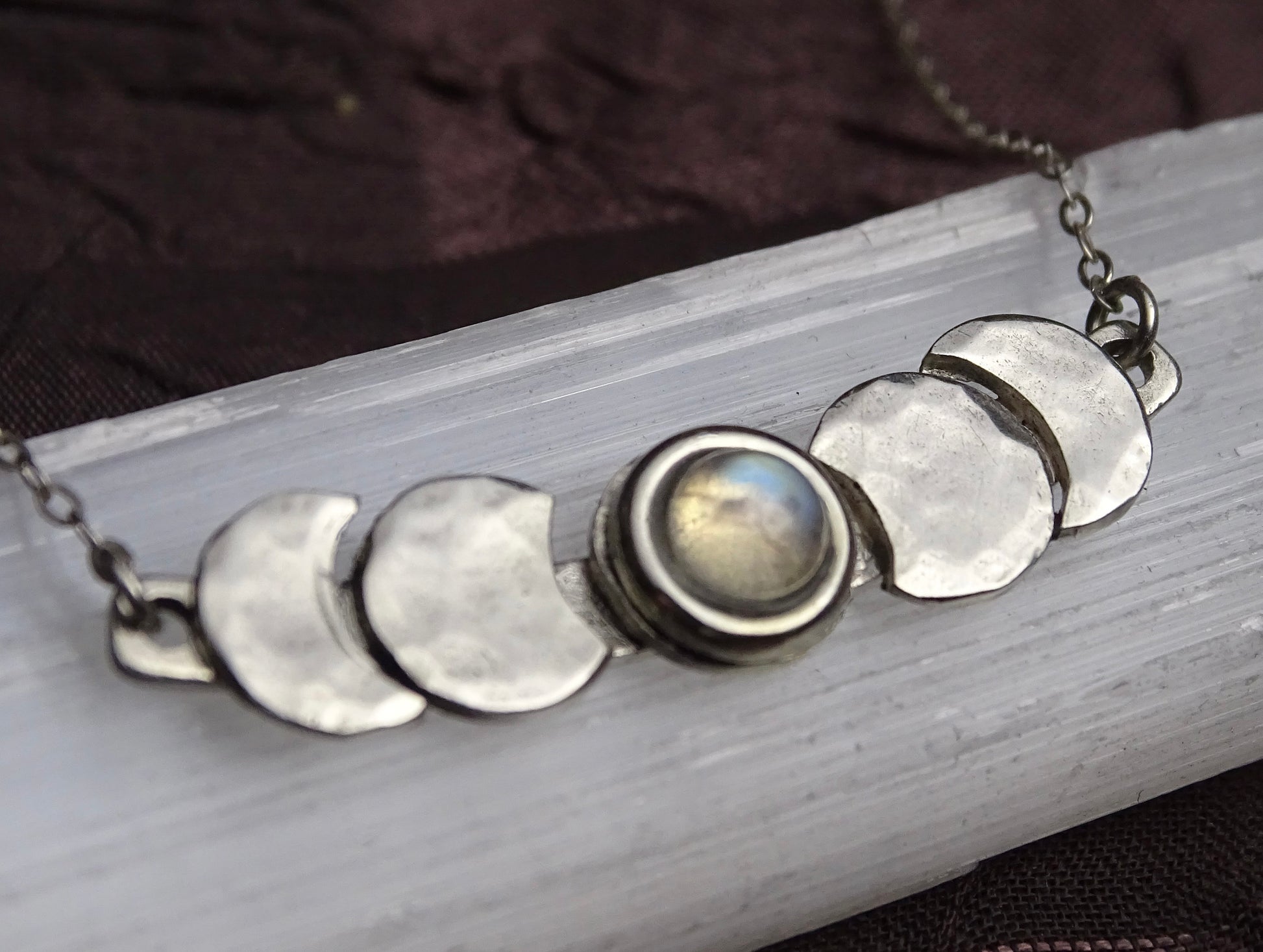 Sterling Silver Moon Phase necklace