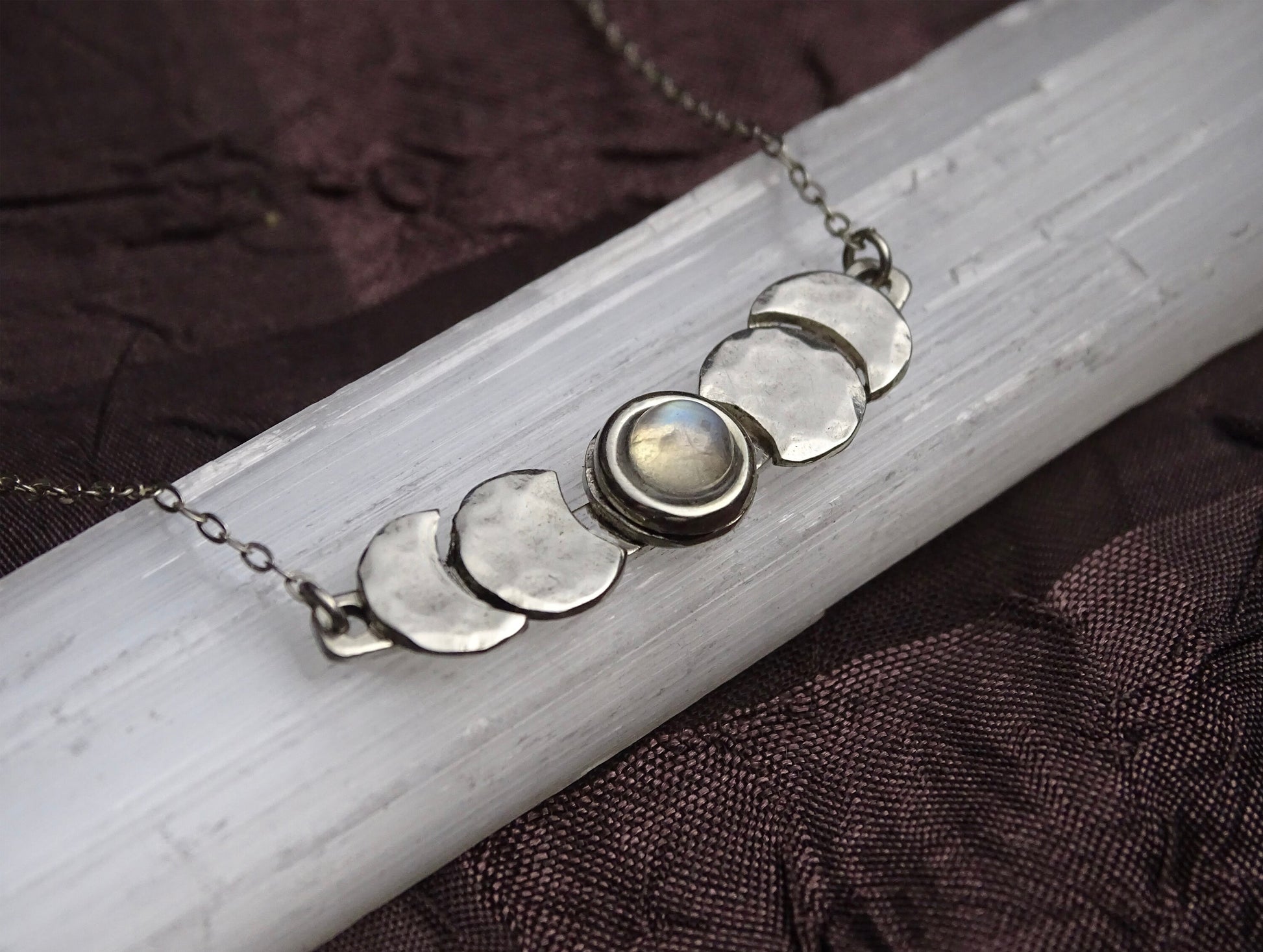 Sterling Silver Moon Phase necklace
