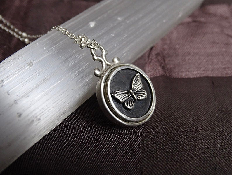 Sterling silver Butterfly pendant