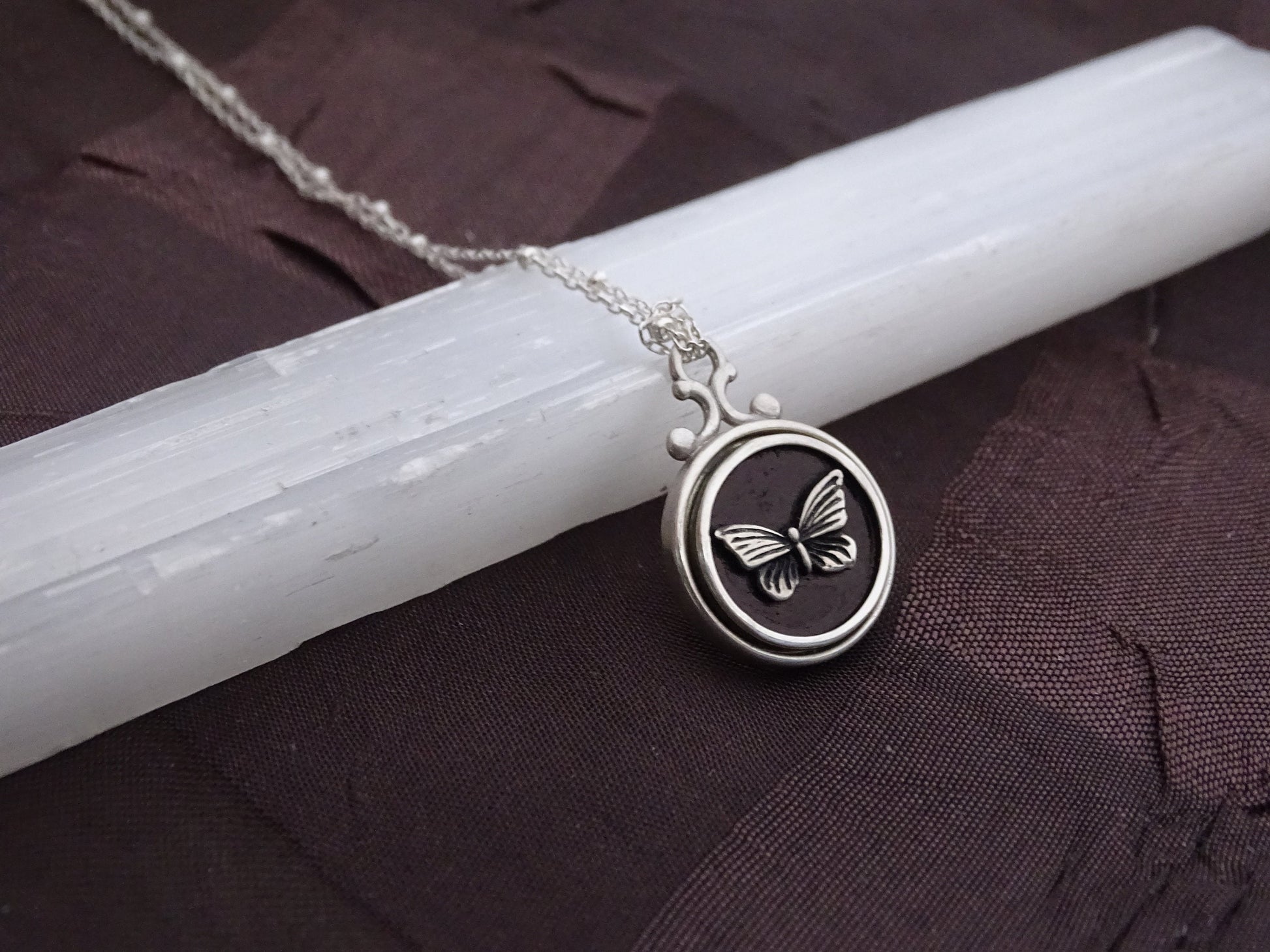 Sterling silver Butterfly pendant