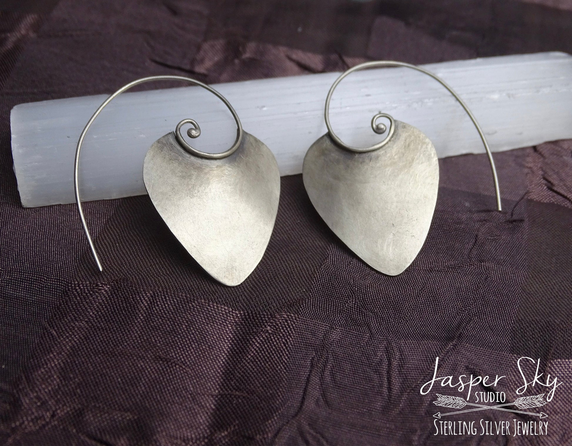 Sterling silver Spiral Earrings