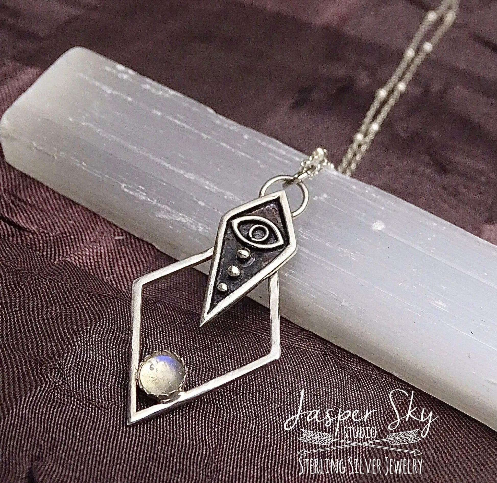 Evil Sterling Silver Eye Pendant