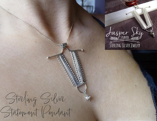 Statement Necklace Sterling Silver