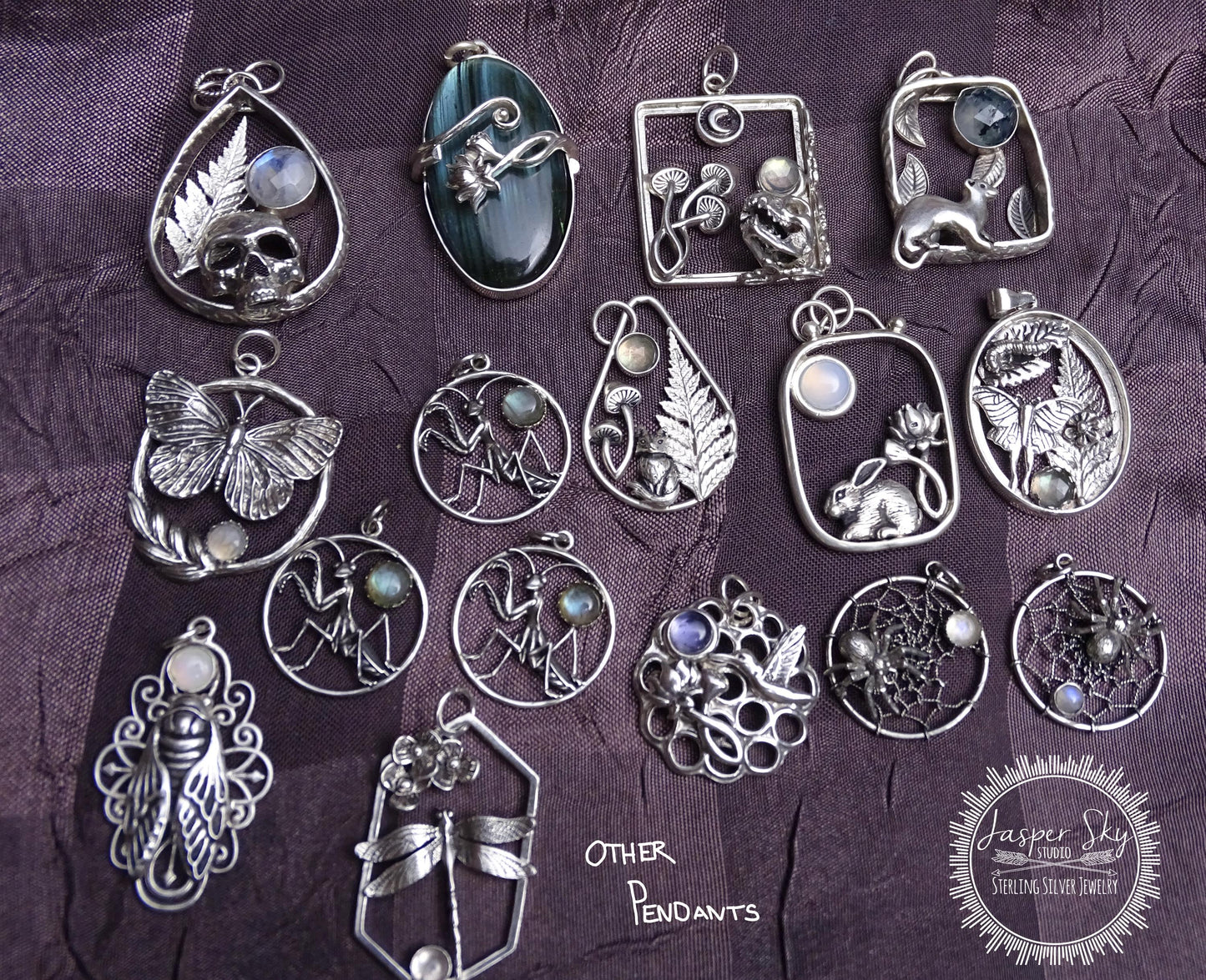 Sterling silver dangle earrings