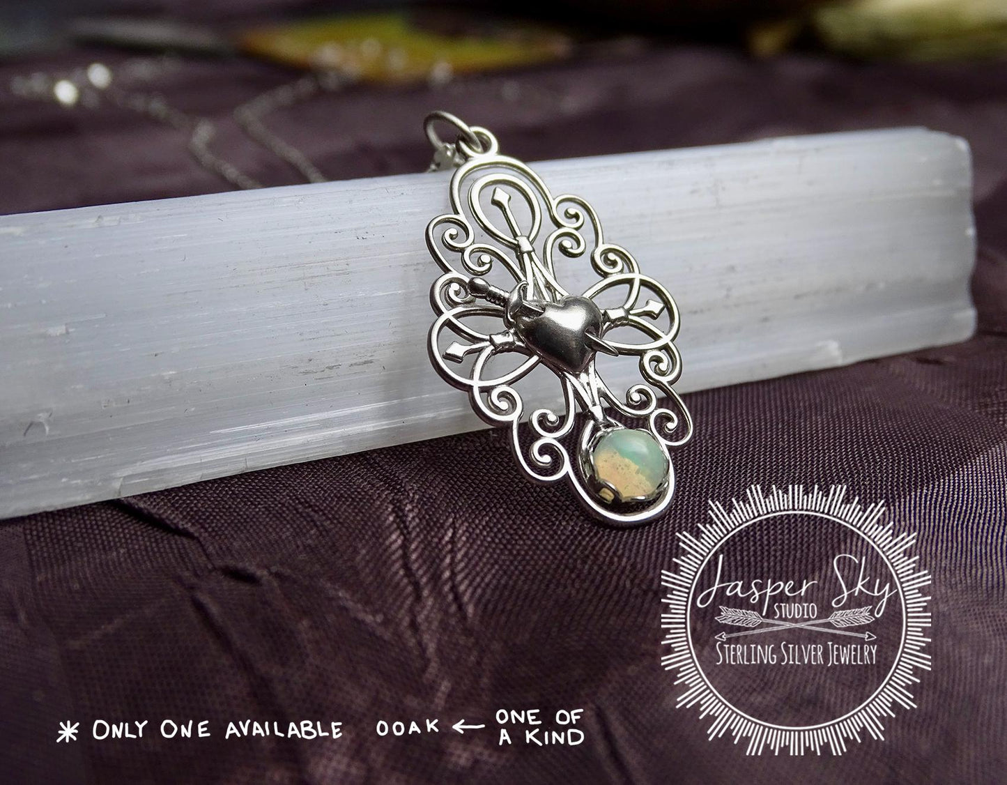 Dagger Through Heart Pendant