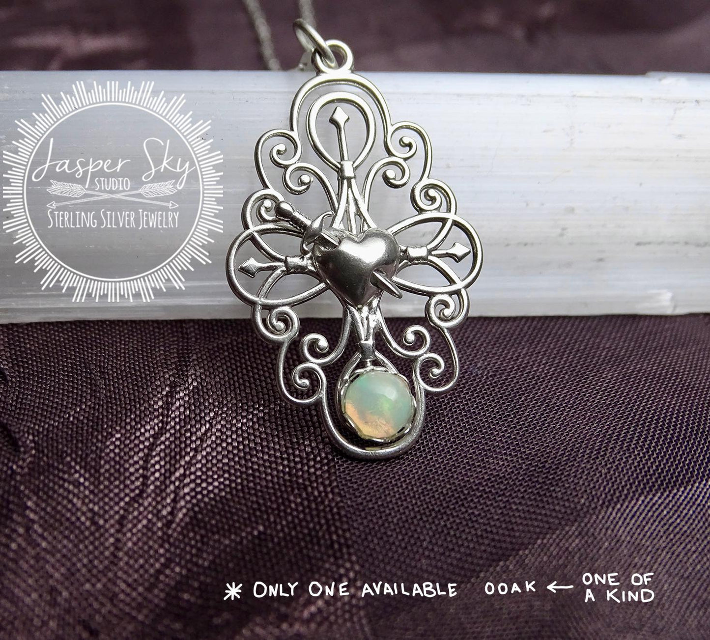 Dagger Through Heart Pendant
