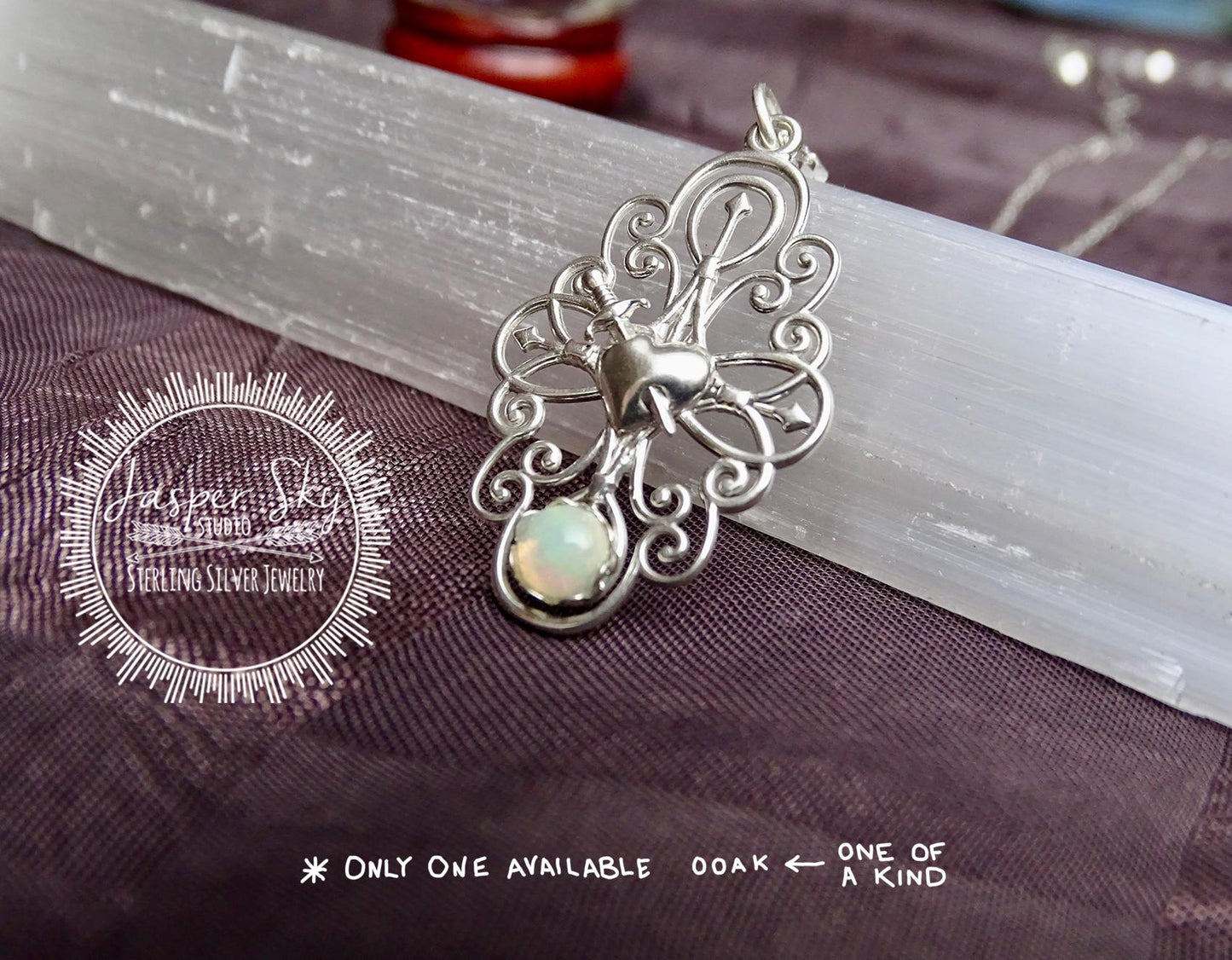 Dagger Through Heart Pendant