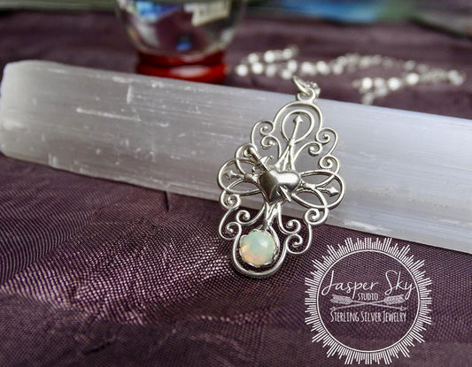 Dagger Through Heart Pendant