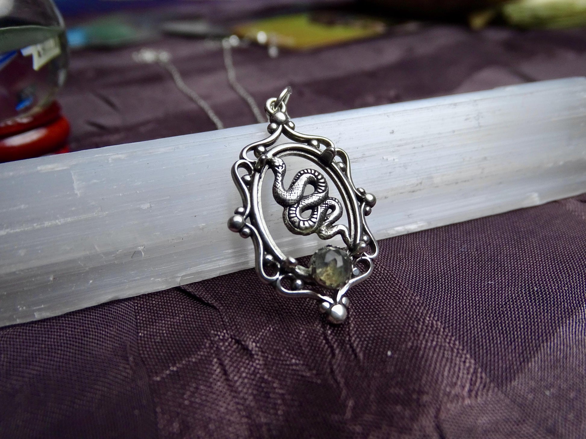 Sterling silver Snake necklace