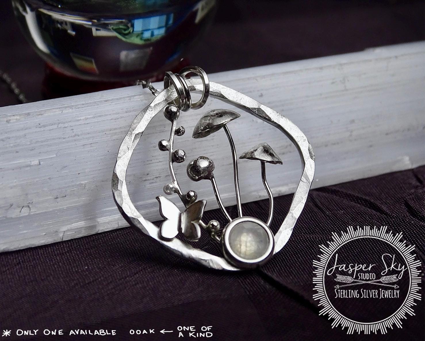 Mushroom Sterling Silver necklace