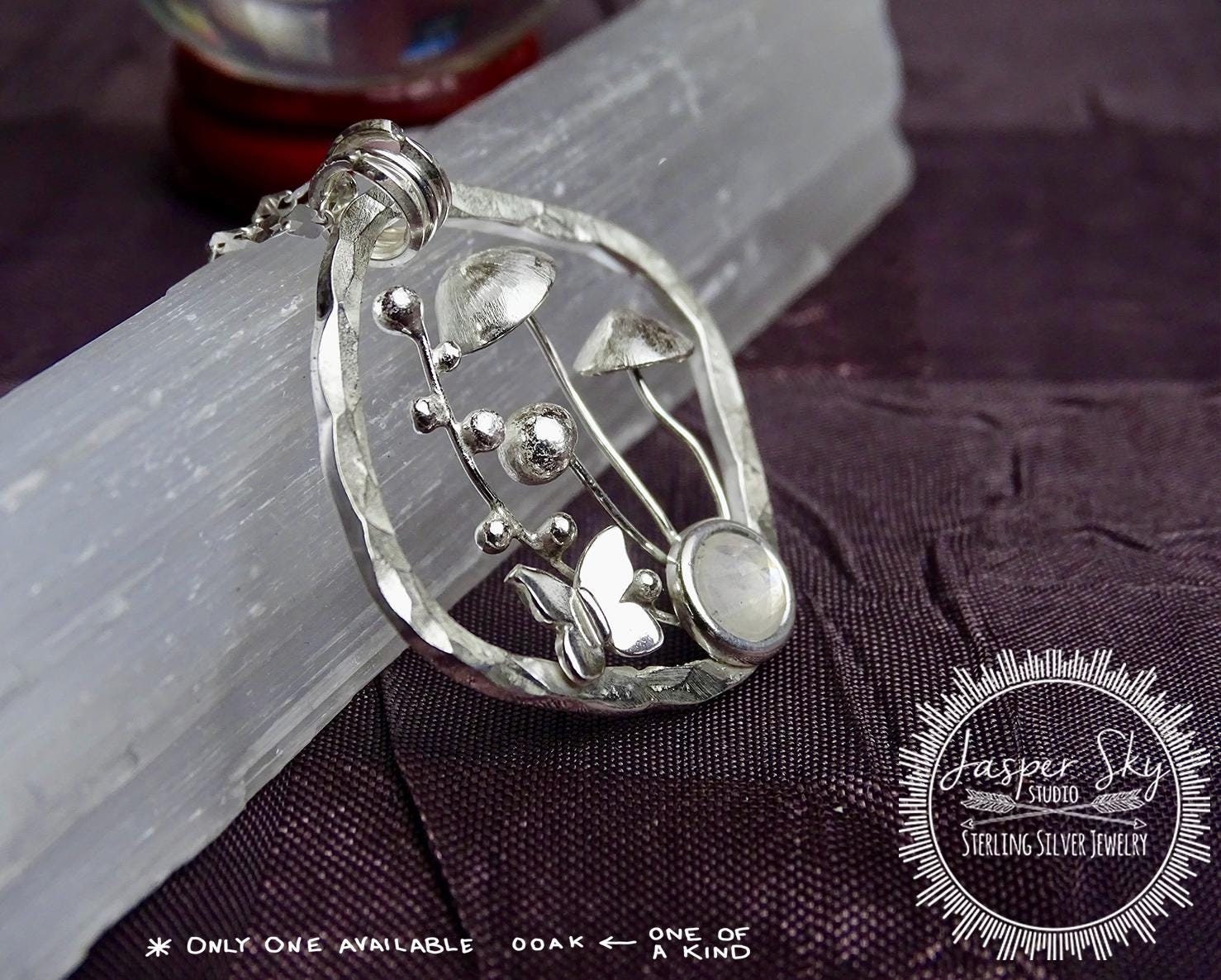 Mushroom Sterling Silver necklace