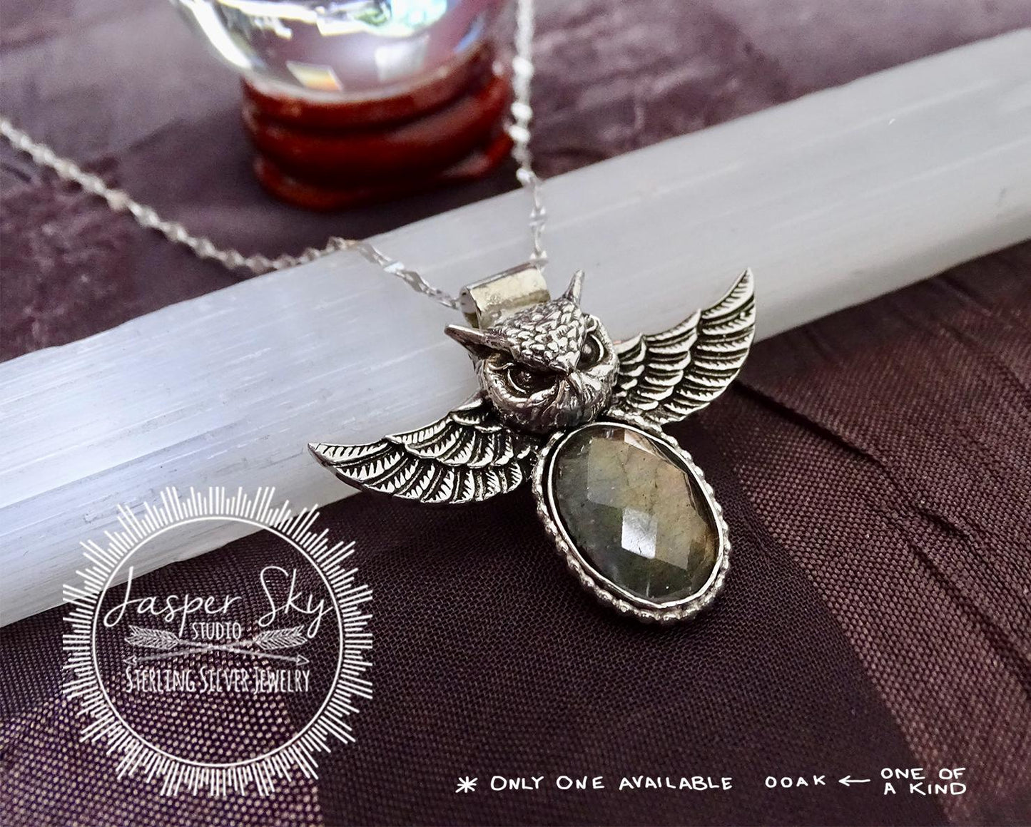 Sterling silver Owl Pendant