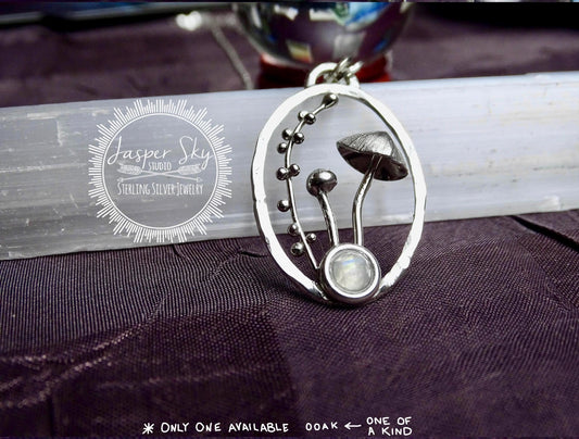 Mushroom Sterling Silver necklace