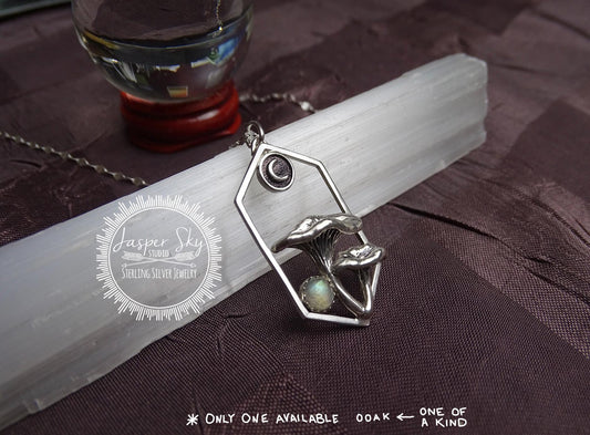 Mushroom Sterling Silver necklace