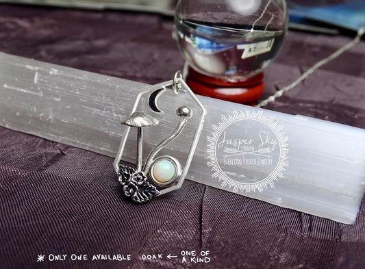 Mushroom Sterling Silver necklace