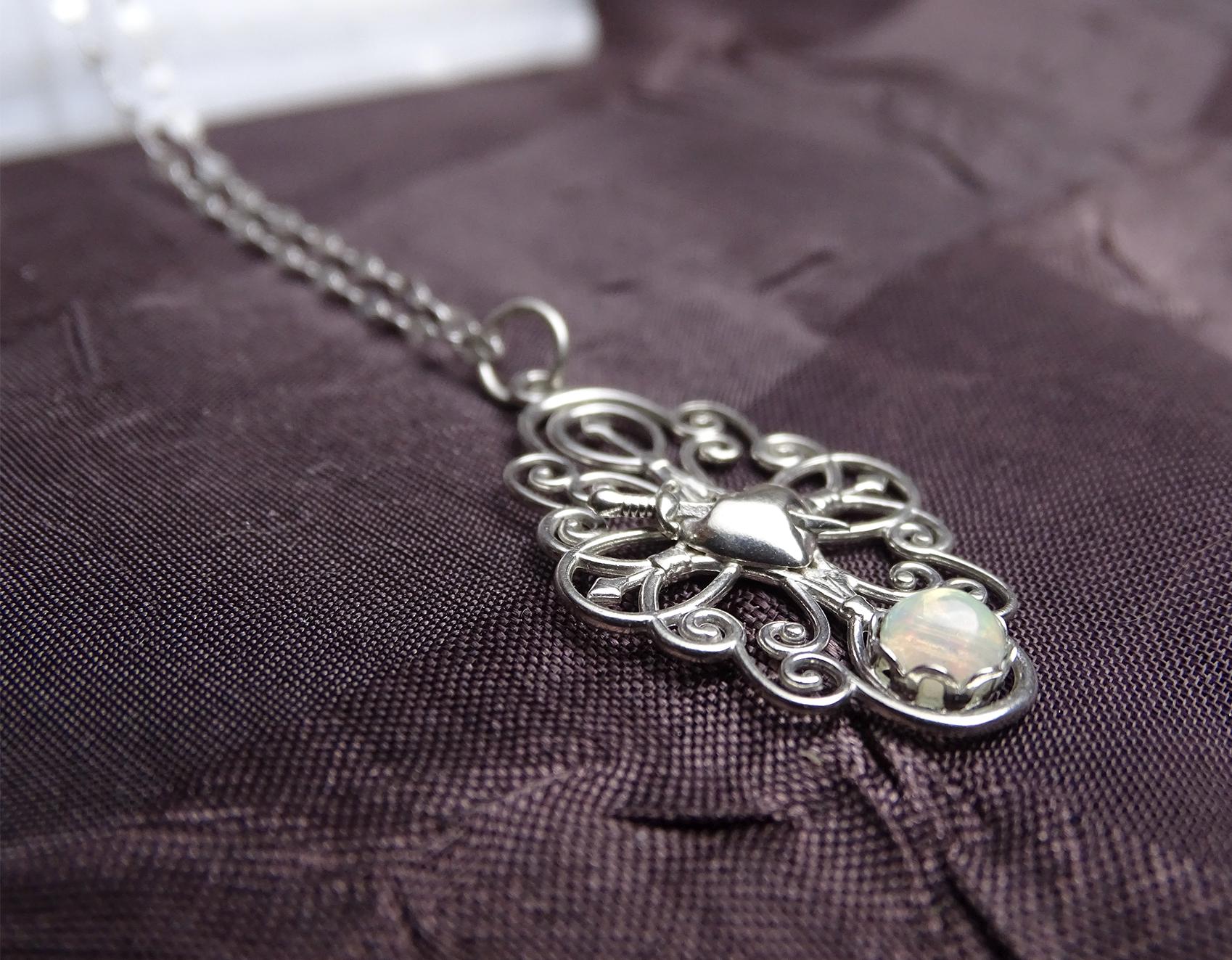 Dagger Through Heart Pendant