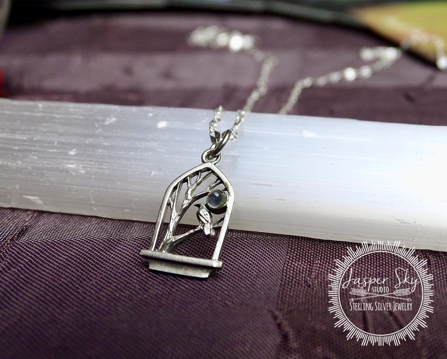 Raven Pendant Necklace