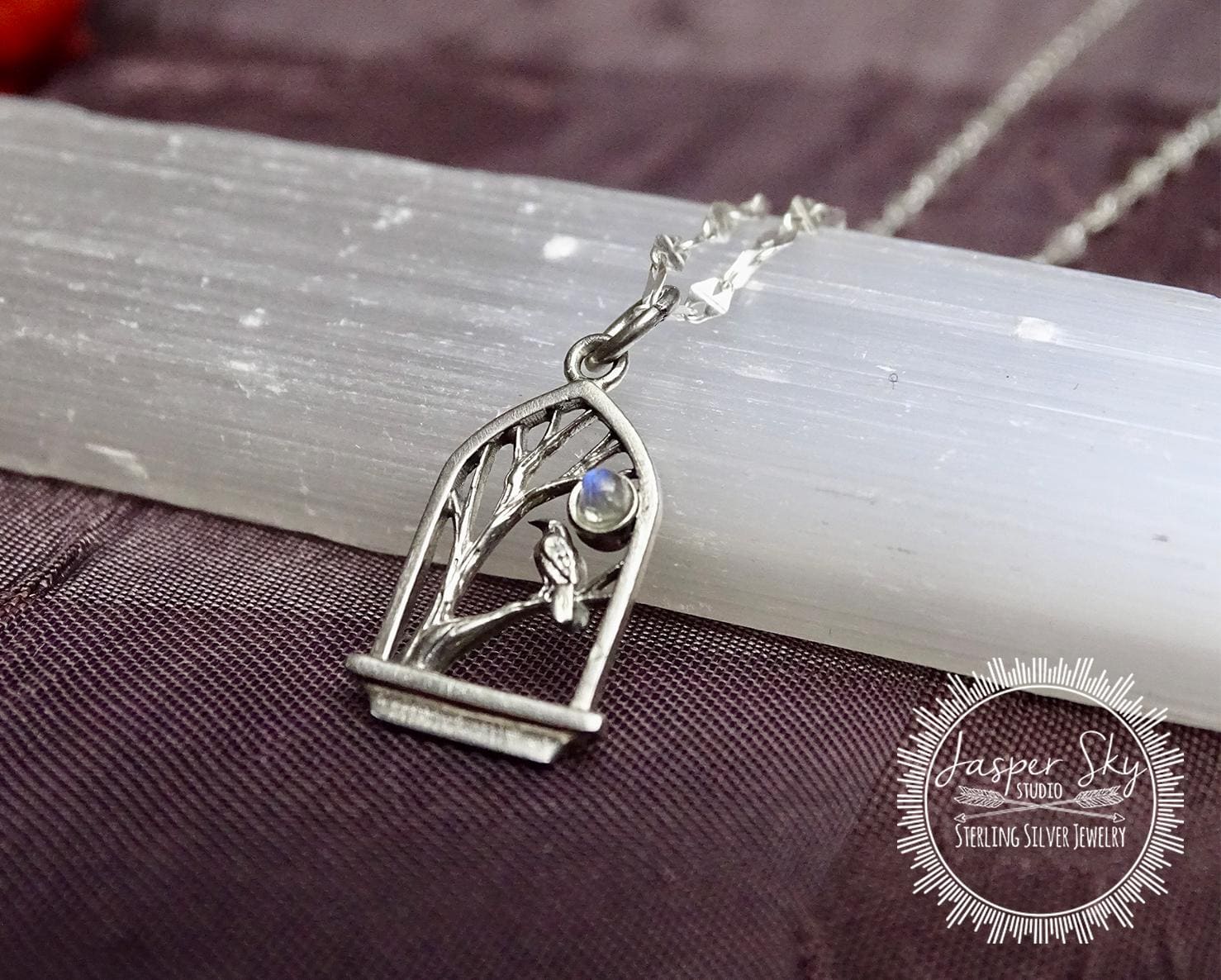 Raven Pendant Necklace