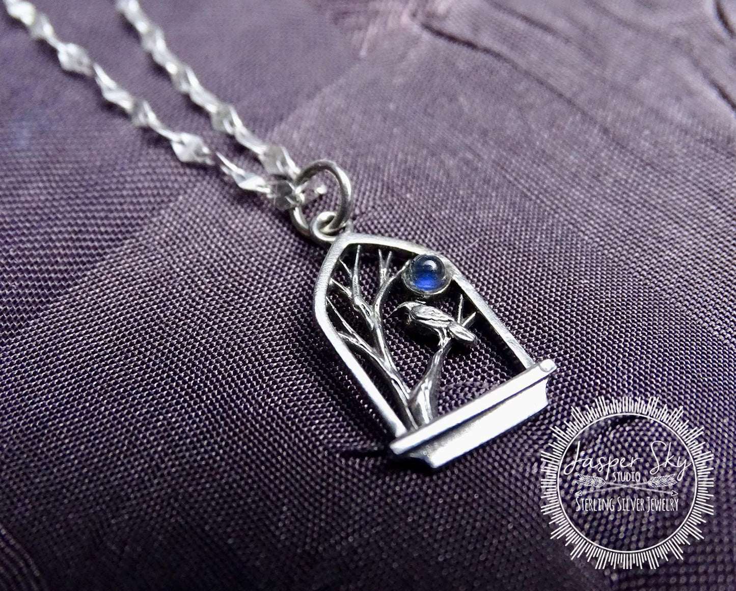 Raven Pendant Necklace
