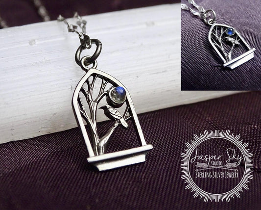 Raven Pendant Necklace