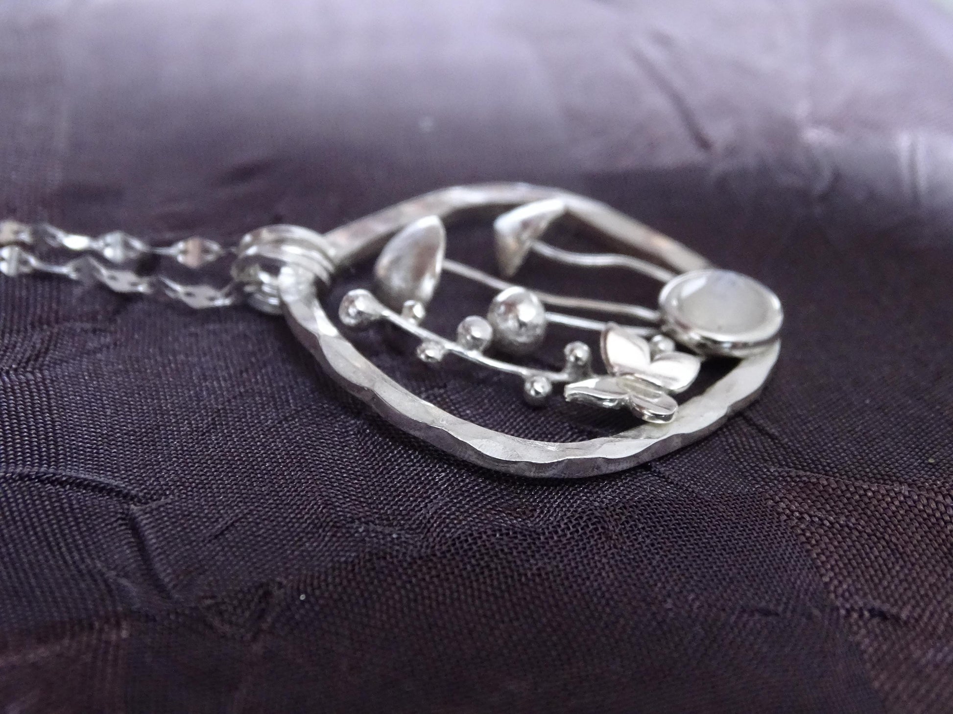 Mushroom Sterling Silver necklace
