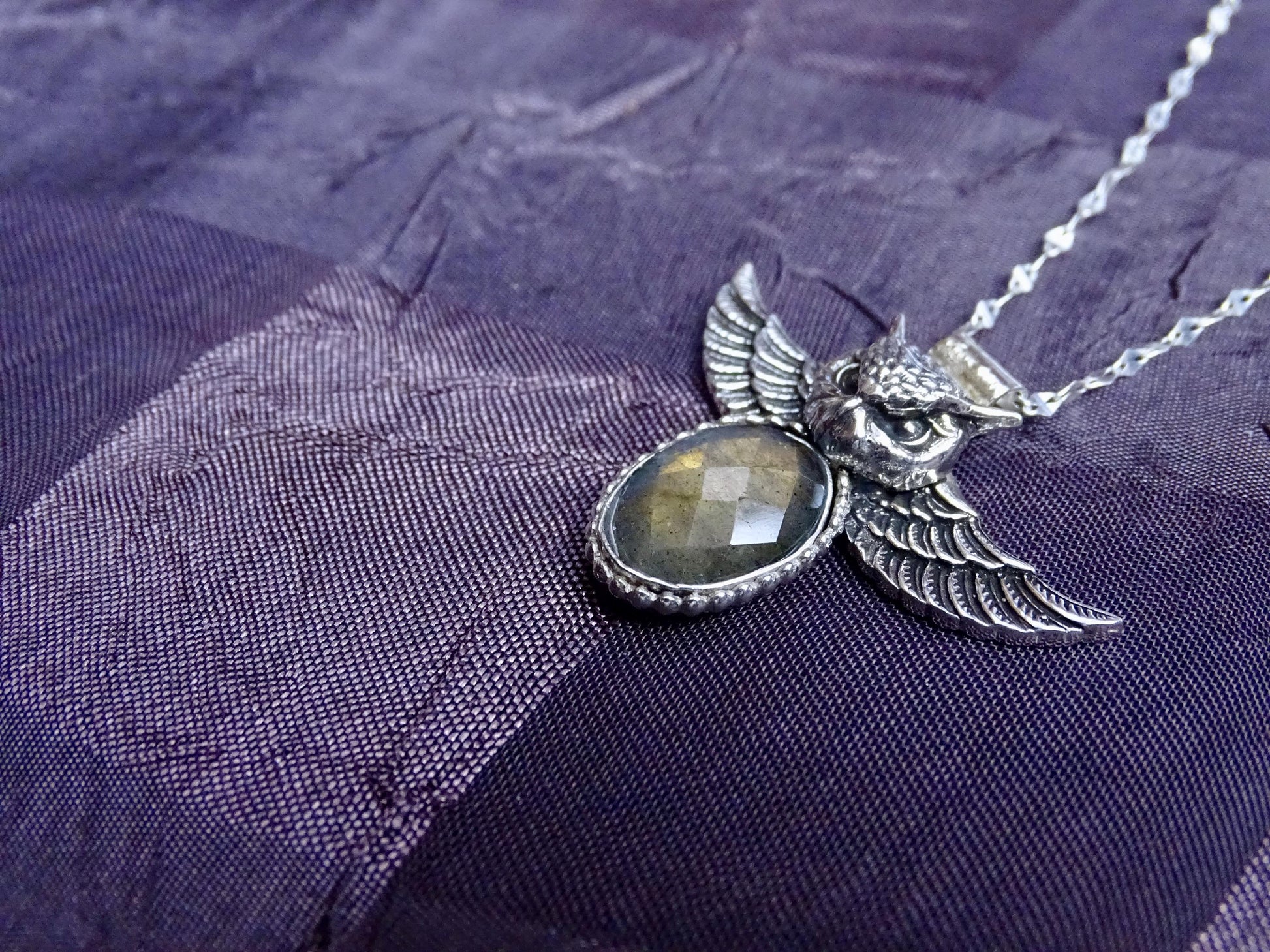 Sterling silver Owl Pendant