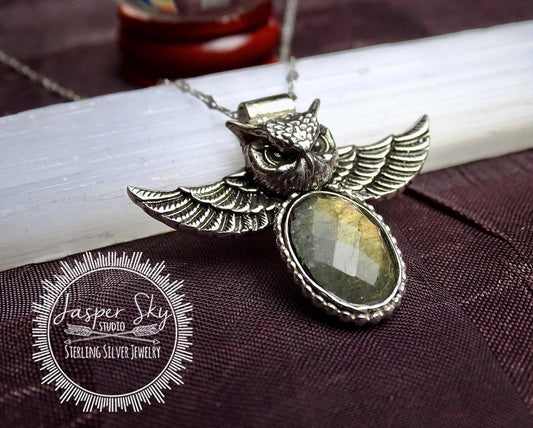 Sterling silver Owl Pendant