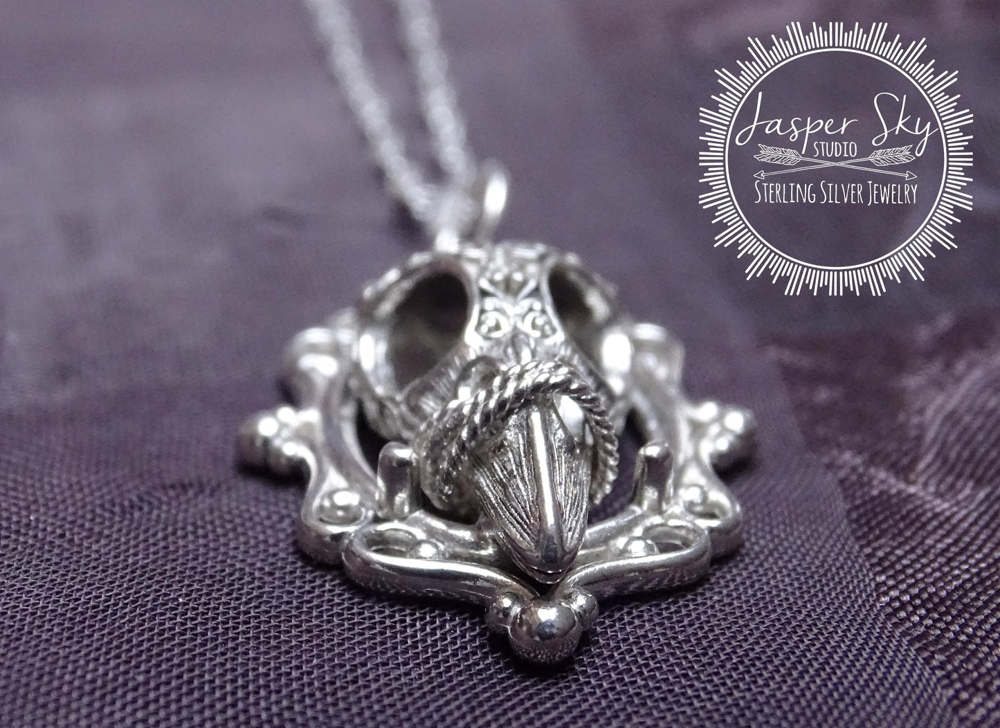 Raven Skull Necklace