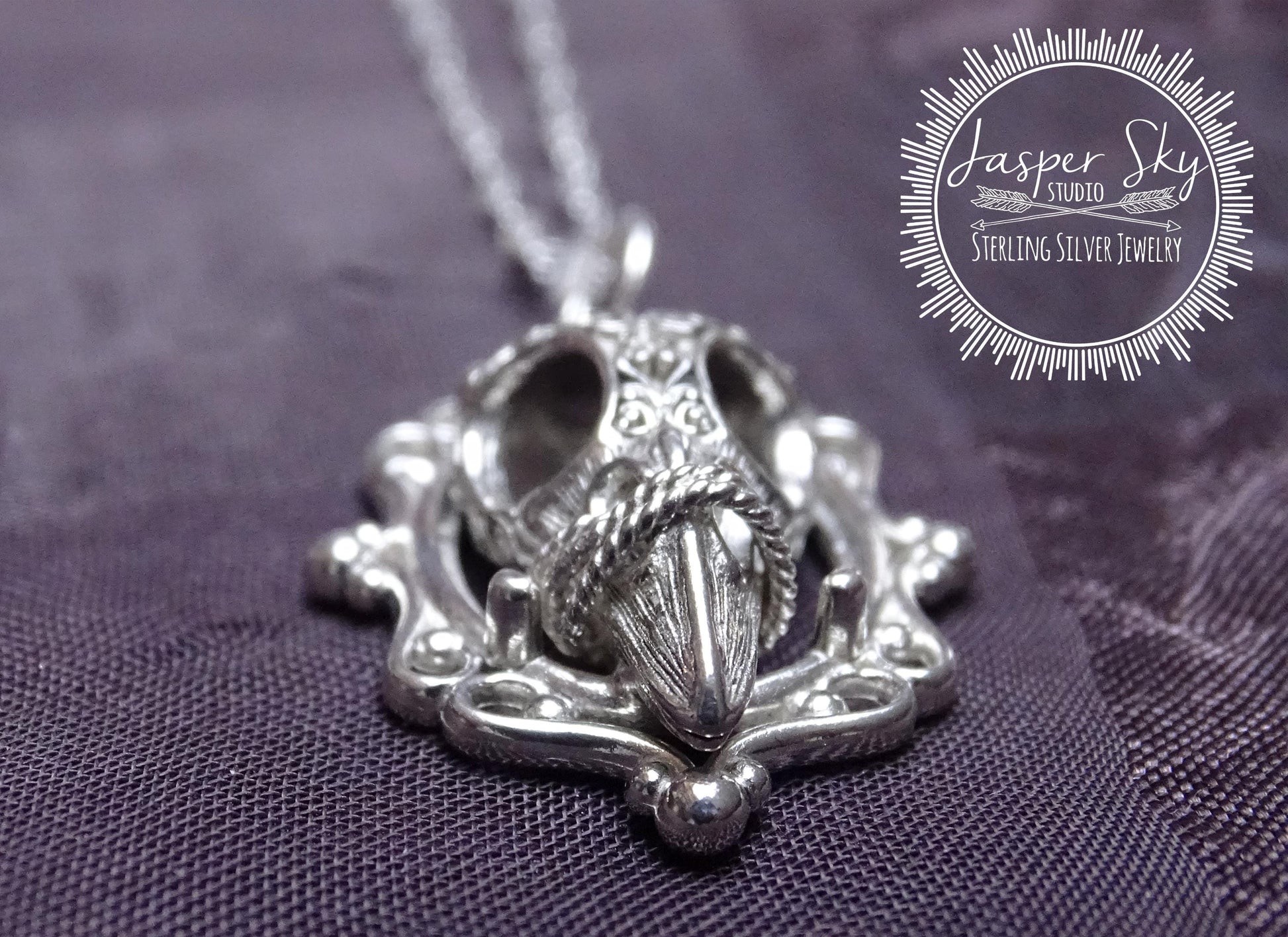 Raven Skull Necklace