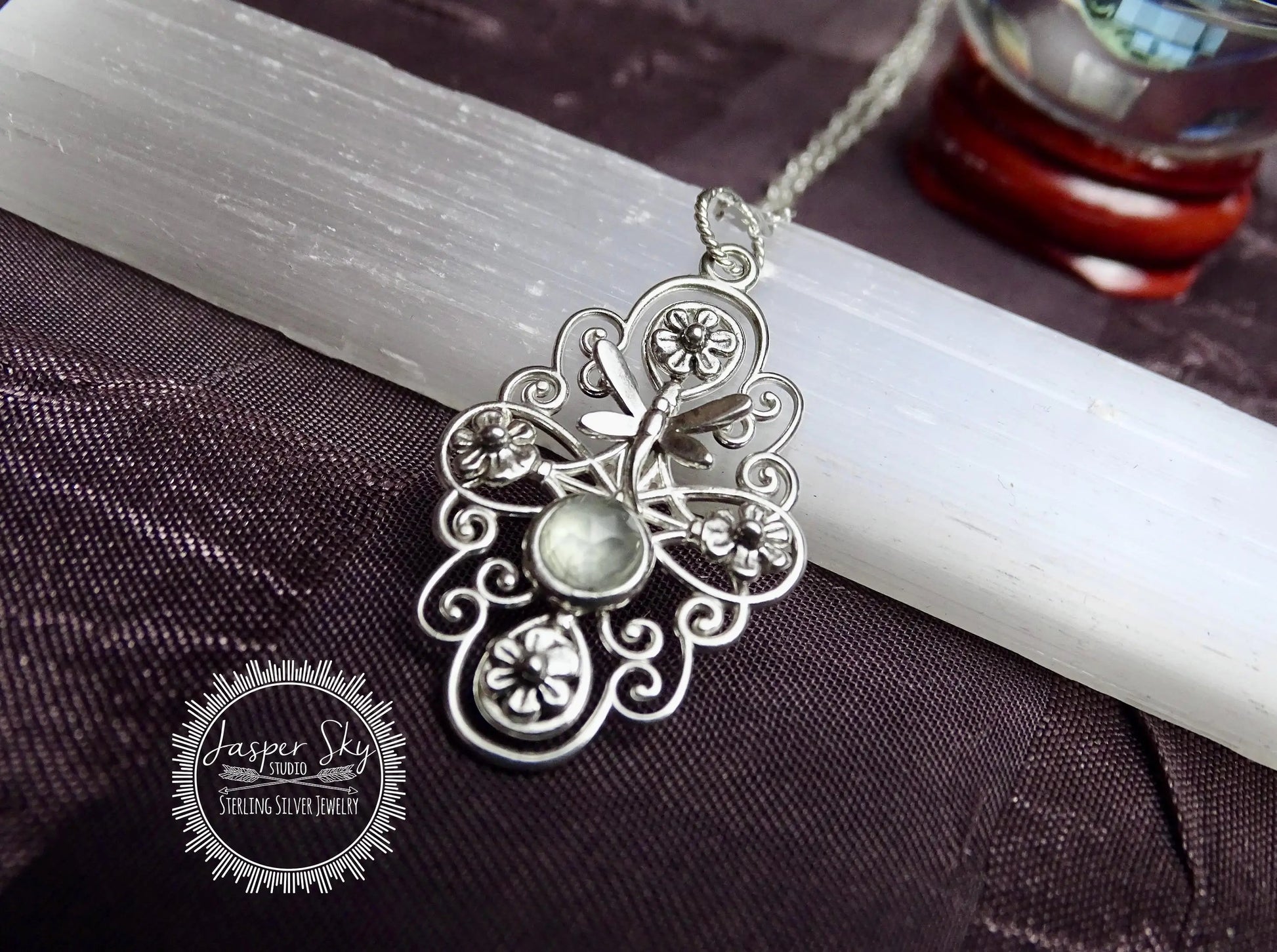 Sterling Silver Dragonfly Pendant