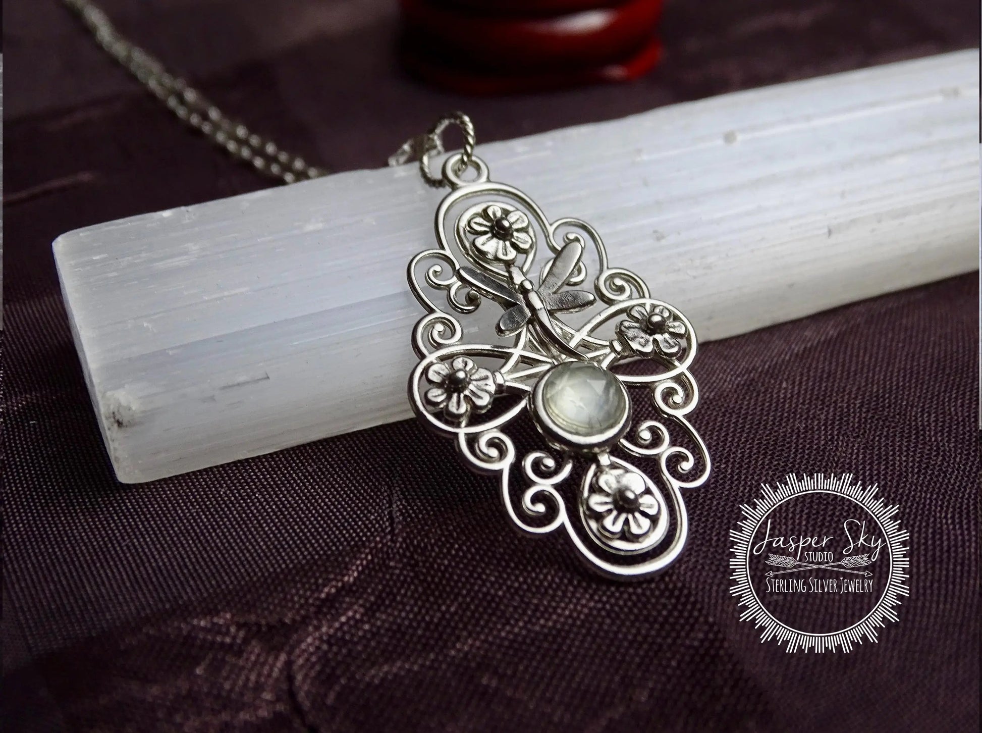Sterling Silver Dragonfly Pendant
