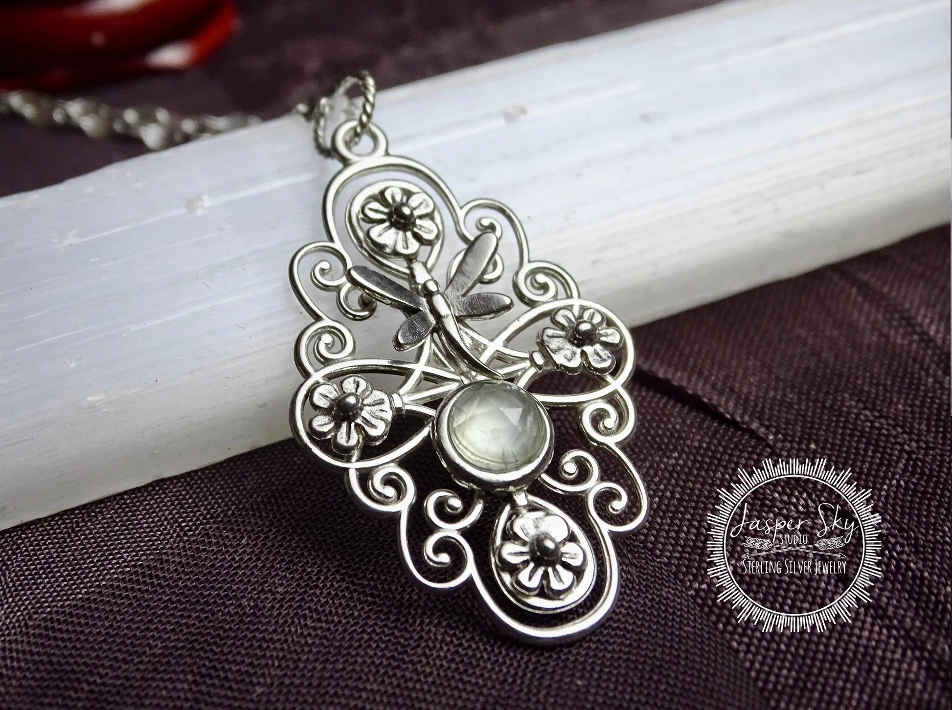 Sterling Silver Dragonfly Pendant