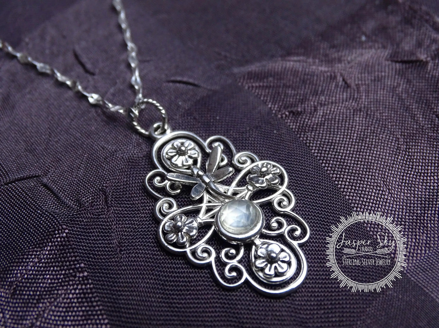 Sterling Silver Dragonfly Pendant