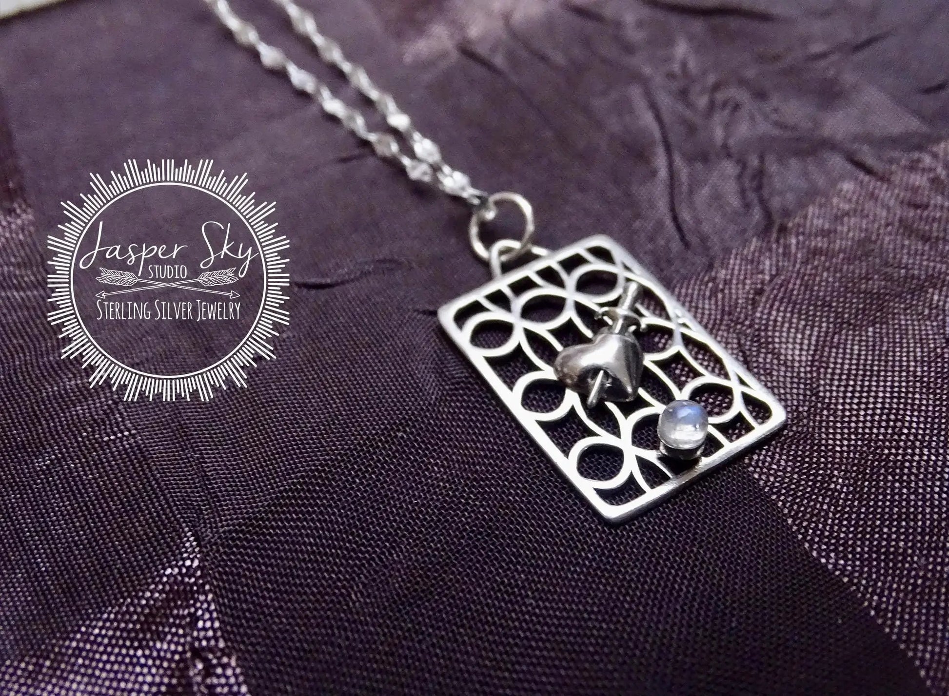 Dagger heart pendant