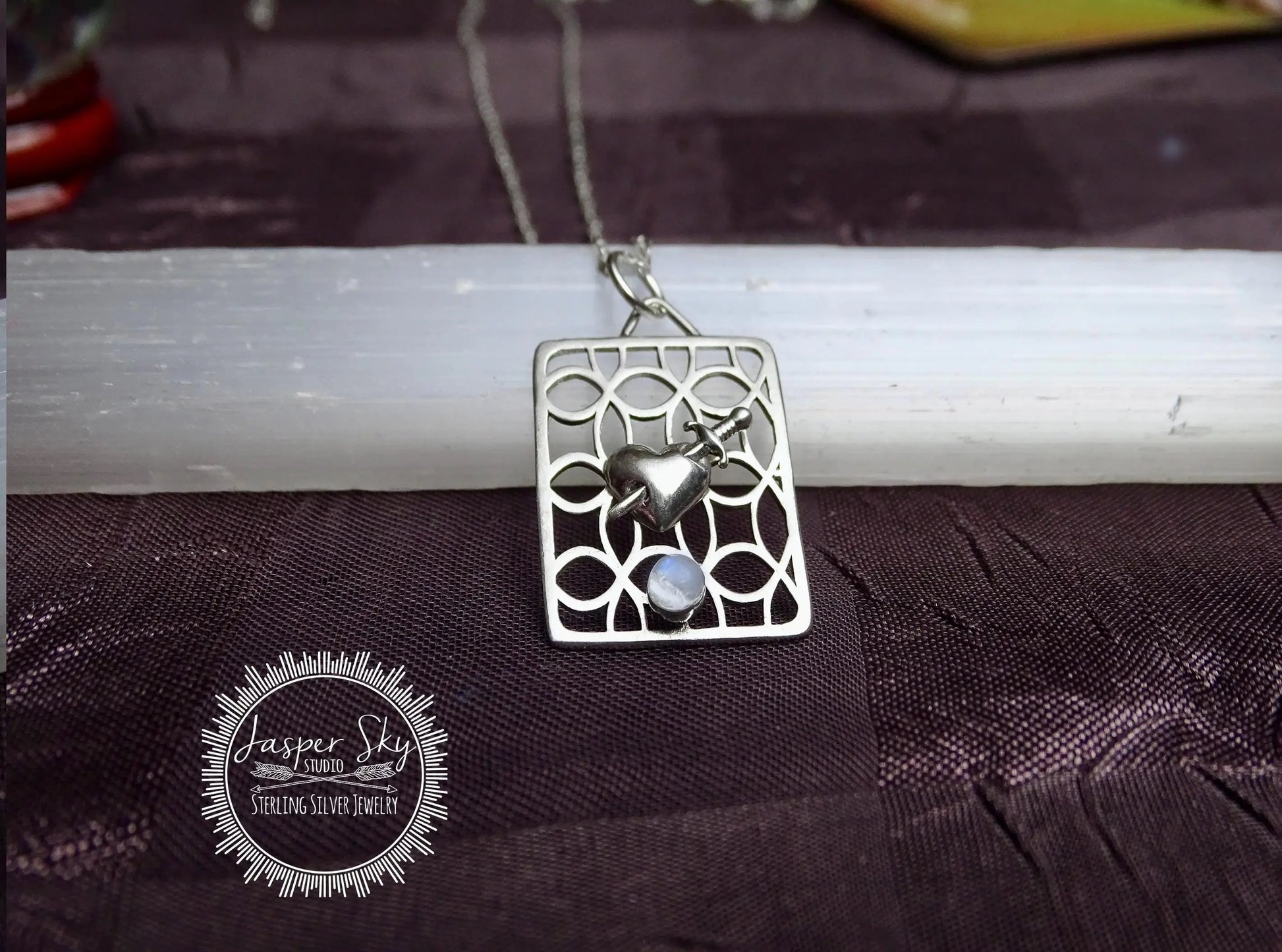 Dagger heart pendant