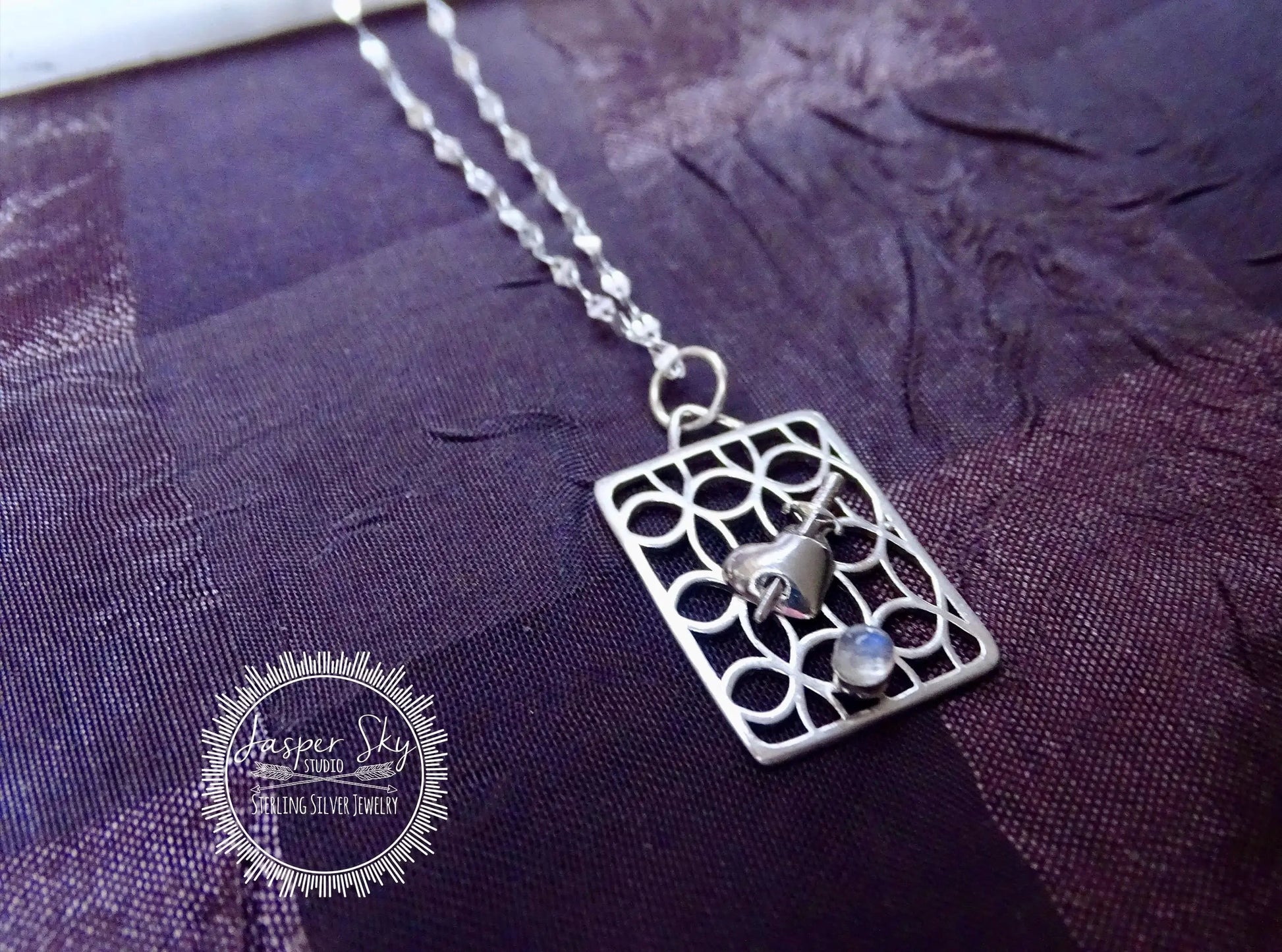 Dagger heart pendant