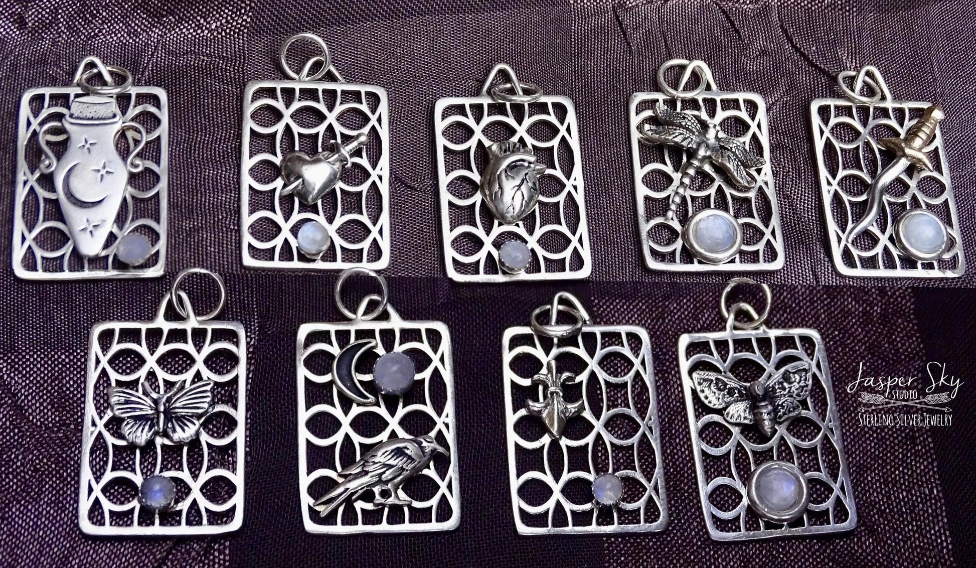 Dagger heart pendant
