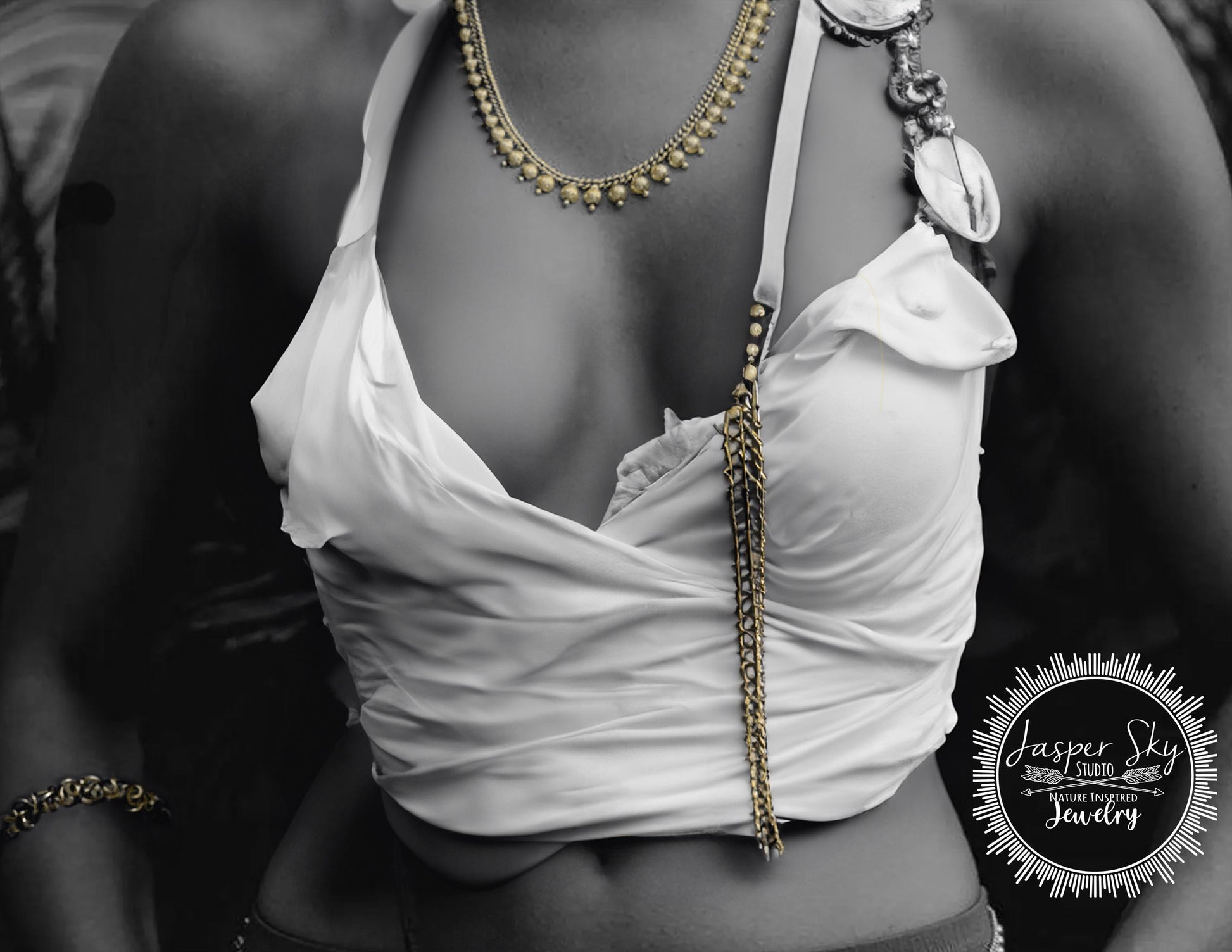 Gold Extra Long Necklace Boho Style, Hypoallergenic 18k Gold Plated, Perfect for Layering & Club Wear, Bohemian Gift