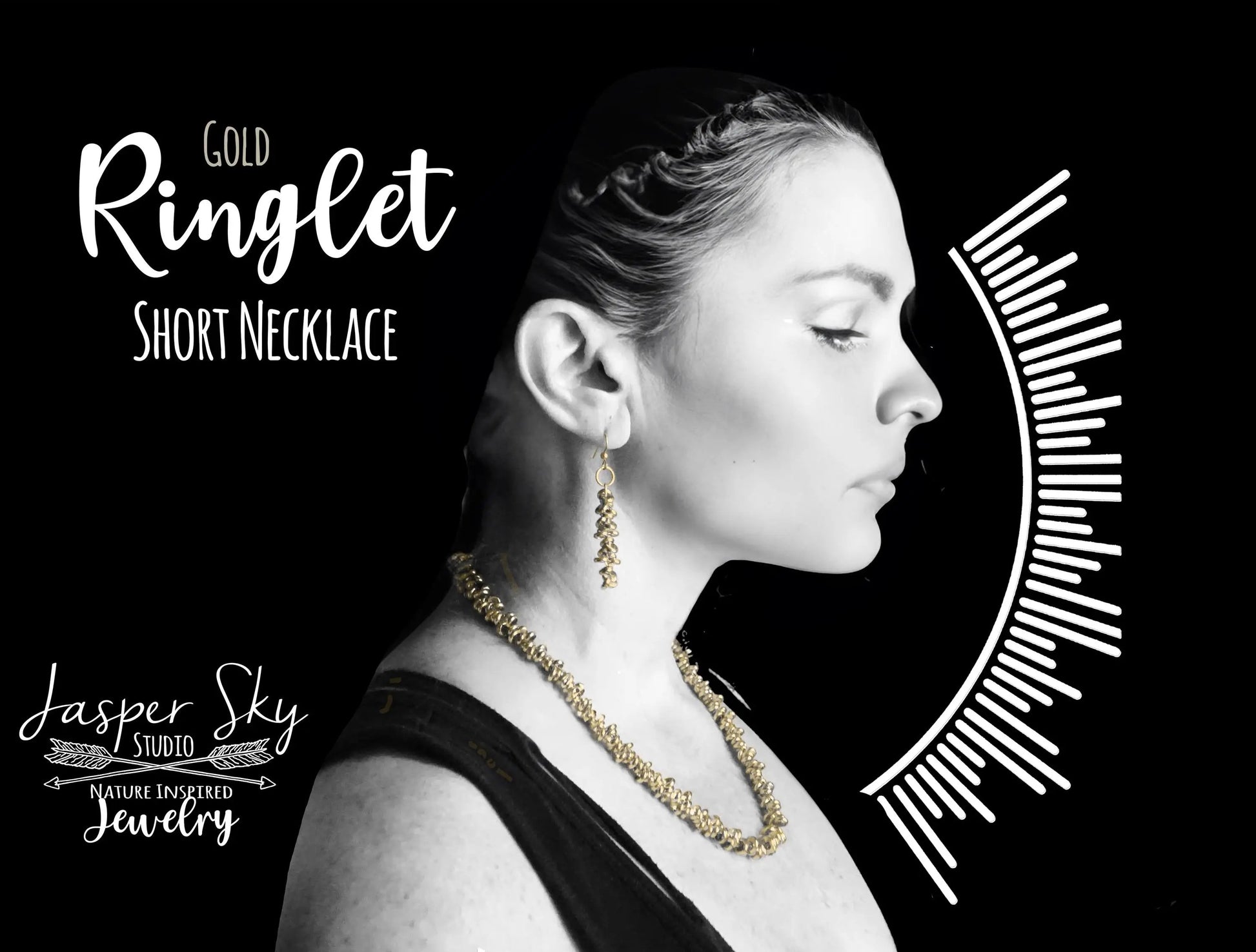 Ringlet Short Necklace, Stunning Circle Ring Design for Casual & Chic Style, Thoughtful Gift for Women